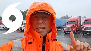 Truck Driver Caught in Hurricane Debby
