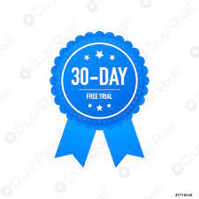 ¿se pueden interceptar y desencriptar las conversaciones? 30 Dias Gratis Etiqueta De Prueba Insignia Sticker Promociones Vector De Stock Crushpixel