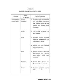 Apa saja unsur strategi pemasaran? Penerapan Strategi Pemasaran Pada Umkm Melalui Metode Analisis Swot Studi Pada Toko Pakaian Sukli Fashion Di