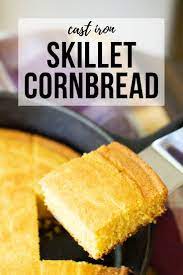This Skillet Cornbread Is The Ultimate Comfort Food It Has The Perfect Cornbread Texture With Beautifully Crispy Skillet Cornbread Cornbread Cooking Cornbread