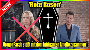 Schönes bouquet von tiefroten und reinweißen rosen. Rote Rosen Vorschau Fur Folge 3256 Amelie Totet David Youtube