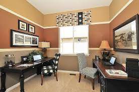 His Hers Office Like That That Desks Chairs Are Both Different So The Sides Are Distinctive Home Office Design Office Furniture Modern Home Office Decor