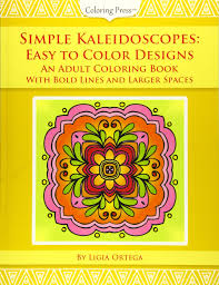 36+ kaleidoscope coloring pages for printing and coloring. Amazon Com Simple Kaleidoscopes Easy To Color Designs An Adult Coloring Book With Bold Lines And Larger Spaces 9781536879261 Ortega Ligia Books