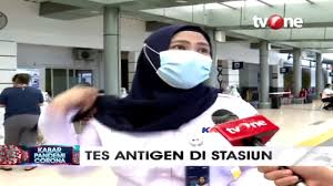 Stasiun Pasar Senen Wajibkan Penumpang Ikuti Rapid Test Antigen Tvone Youtube