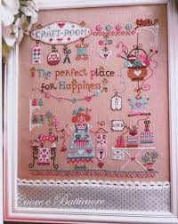 Fun, novelty and so nostalgic designs for different occasions: Il Posto Della Felicita The Happy Place By Cuore E Batticuore Counted Cross Stitch Pattern