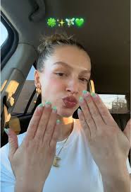 i’m obsessedddd these are so cute🍀✨🧚🏼💚 #marchnails #nailideas  #frenchnails #nailinspo #foryou