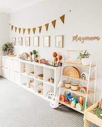 I Put Up Our Beautiful New Playroom Sign The Other Day And I M In Love Elijah Keeps Randomly W Kids Play Room Organization Toddler Playroom Kid Room Decor
