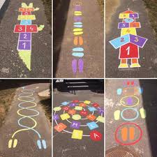 Pin By Regina Fancher On Vselico Sidewalk Chalk Games Chalk Fun Preschool Playground