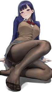 monegi, miru tights, nakabeni yua, 1girl, black pantyhose - Anime R34