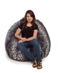 Snow Cheetah Fur Bean Bag Chair Large Bean Bag Chair Large Bean Bag Chairs Huge Bean Bag Chair