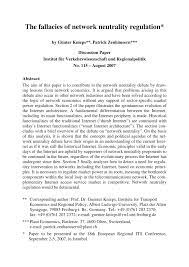 Just ask the many nations who had to walk an extremely thin tightrope during world war 2 to stay out of the. Pdf The Fallacies Of Network Neutrality Regulation