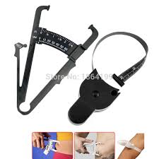 us 1 16 40 off health care skinfold body fat caliper body fat tester plicometro with body mass tape with measurement chart body health tool in body