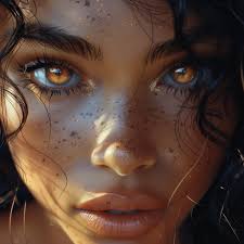 Beauty of facial moles and freckles