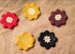 お花ヘアゴム 石粉粘土 粘土 手作り