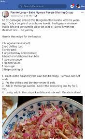 Kerabu Bunga Kantan Fannie Lang Recipes Cooking Recipes Food Sharing