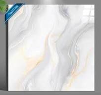 Gold Vein White Marble Tile - Elegant Floor & Wall Decor
