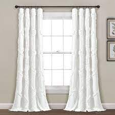 Lush Decor Avon Window Panel Single White 54x84 Walmart Com White Curtains Living Room Boho Curtains White Curtains Bedroom