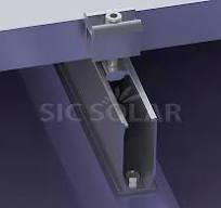 China Metal roof aluminum short rail mounting system ...