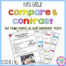 Compare And Contrast Two Texts 1st Grade Ri 1 9 Google Distance Learning Compare And Contrast Grade 1 Reading Comprehension Passages