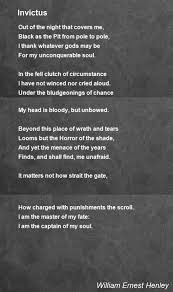 Invictus Poem By William Ernest Henley Poem Hunter Motivational Poems Invictus Poem Poems