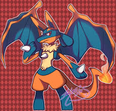 Kersius Lucario Charizard Fusion Not A Very Creative Pokemon Crossover Fantasy Creatures Art Pokemon Pictures