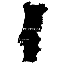 Drucken sie den lageplan portugal. Portugal Karte Umriss Wandtattoo