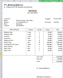 Unlike our service invoice, the sales invoice includes shipping information and lets you. Cara Excel Contoh Invoice Excel Download