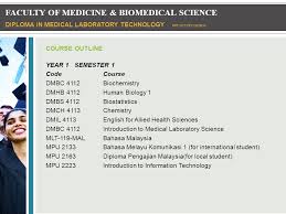 Hey guys, wisely here.today we bring you another video comparing degree courses in university of malaya that are macam abang adik (closely related). Businesshealthtechnology Course Portfolio Diploma In Medical Laboratory Technology Ppt Download