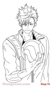 Drawing sketches drawing templates art sketches my drawings drawing base manga drawing poses references anime poses drawing reference poses. Pin On Kak Risovat Geroev Iz Anime Volejbol Poetapno