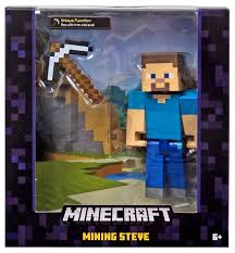 A steve head is available in the following versions of minecraft: Minecraft Survival Mode Mining Steve 5 Action Figure Iron Pickaxe Mattel Toys Toywiz