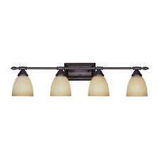Designers Fountain Apollo Collection 4 Light Oil Rubbed Bronze Wall Mount Vanity Light 94004 Orb The Home Depot