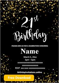 Put your party, celebration, grand opening, or other special event in the spotlight with one of our invitation card design templates. Free Printable 21st Birthday Invitations Templates Party Invitation