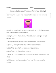 Englishlinx Com Pronouns Worksheets Pronoun Worksheets Pronoun Worksheets