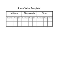 place value chart template