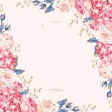 Floral Wedding Invitation Background Designs Kartu Pernikahan Bingkai Bunga Undangan Pernikahan