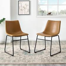Null Brown Dining Chairs Leather Dining Chairs Faux Leather Dining Chairs