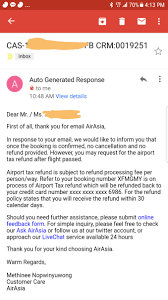 Find below customer care details of airasia ticketing offices in thailand. Airasia Refund For Airport Tax If You Have Non Refundable Ticket