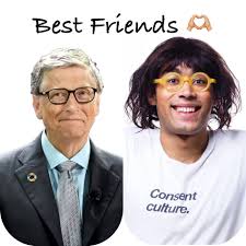 Happy Best Friends day! Today I celebrate my best friendship with my best  friend @thisisbillgates. Do you see that circular pin