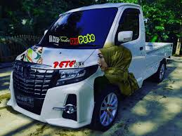 Modifikasi gran max pick up putih makin keren pakai velg racing. Facebook