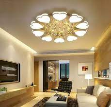 Dimmer Led Heart Model Light Crystal Ceiling Lamp Acrylic Light Fixtures Bedroom Crystal Ceiling Lamps Bedroom Light Fixtures Modern Lamp