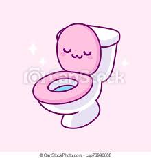 Et maintenant, comment faire pour réaliser un. Kawaii Toilette Dessin Agrafe Toilette Rigolote Rose Mignon Kawaii Vecteur Art Face Illustration Bol Dessin Canstock