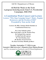 A Constitution Week Concert and Lecture