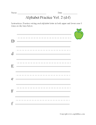 The worksheets will help students improve their … Alphabet Worksheets Writing The Alphabet Worksheets