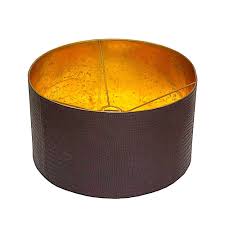 Current matches filter results (227). Abat Jour Rond En Metal Et Simili Cuir Marron O45ht25 Les Sculpteurs Du Lac