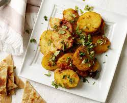 Aloo Ki Qatliyaan Pakistani Style Potatoe Slices In Masala Indian Cuisine Sliced Potatoes Masala