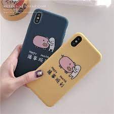 猪事顺利iphone8plus手机壳xs max xr苹果x全包硅胶7防摔6s情侣潮 淘宝网 phone cases electronic products case