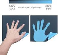 Amazon.com: Thermochromic Heat Reactive Fabric Temperature ...