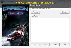 Over 100 unique events give racers the opportunity to earn cash, buy more upgrades, and unlock cars and tracks while increasing their street reputation. Nfs Carbon Unlocker Save Editor V1 27 Need For Speed Carbon Modding Tools