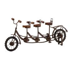 Copper Grove Chatfield Rust Finish Metal 3 Seat Bicycle Wall Decor Overstock 21065564 Hugbike is a new kind of tandem bike designed to allow the use of a bicycle to people with autism and other disabilities.