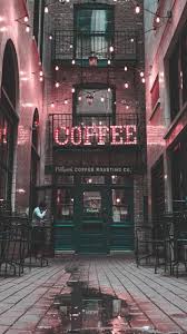 A friend of mine bought a coffee shop. Iphone And Android Wallpapers Urban Coffee Shop Wallpaper For Iphone And Android Aesthetic Wallpapers Architecture Neon Lighting